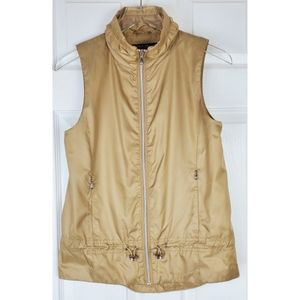 brown polo vest